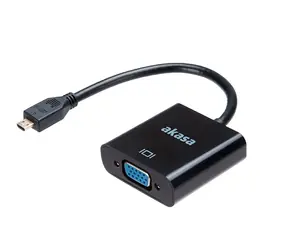 Akasa AK-CBHD21-15BK schwarz / microHDMI auf VGA / FullHD-Adapter