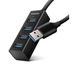 Axagon HUE-M1A, 4X USB 3.2 Gen 1 MINI-Hub, Metall, USB-A-Kabel 20 cm