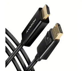 Axagon RVD-HI14C2 DP - HDMI-Kabel MM schwarz / 1,8 m / 4K/30Hz
