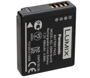 Panasonic DMW-BLH7E Akku schwarz / Li- ION / 7,2V / 680mAh / 4,9Wh / für LUMIX DMC-GM1.