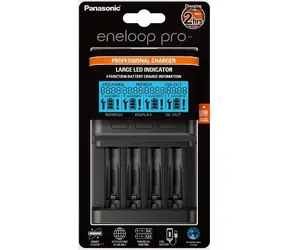 Panasonic BQ-CC65E Eneloop Premium -Ladegerät BQ CC65 mit LCD 