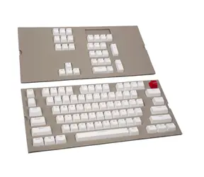 Herrliche austauschbare Tasten Doubleshot ABS weiß / 104 Stück / US-Layout / Cherry MX + Gateron + Kailh