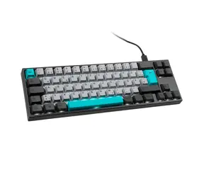 Ducky MIYA Pro Moonlight TKL MX-Blau Grau / Gaming-Tastatur / Hintergrundbeleuchtet / Mechanisch / Kabelgebunden (USB) / DE