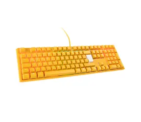 Ducky One 3 Yellow MX-Clear Yellow / Gaming-Tastatur / Hintergrundbeleuchtung / Mechanisch / Kabelgebunden (USB) / DE