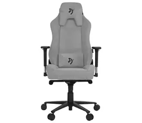 Arozzi VERNEZZA Soft Fabric Gamingstuhl grau-schwarzes Logo / 134 - 143 cm / Stoff / 145 kg