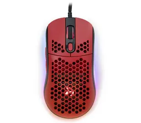 Arozzi FAVO Ultra Light rot / Gaming-Maus / optisch / 16000 DPI / USB / 7 Tasten 