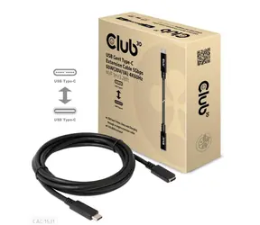 Club3D CAC-1531 Kabel USB-C M/F schwarz 1m