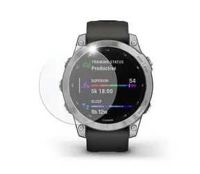 FIXED Schutzglas aus gehärtetem Glas für Smartwatch Garmin Fénix 7 47 mm & Epix PRO / 2 Stück in einer Packung klar