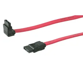 MicroConnect Anschlusskabel SATA 7pin - SATA 7pin 90° Winkel 0,5m pink / SATA I