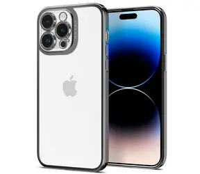Spigen Optik Crystal Hülle für Apple iPhone 14 Pro Max Chromgrau