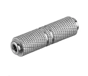 MicroConnect Adapter Stereo 3,5 mm (F) - Stereo 3,5 mm (F) silber