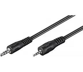 MicroConnect Audiokabel Stereo-Miniklinke 3,5 mm (M) - 2,5 mm Miniklinke (M) 2 m schwarz