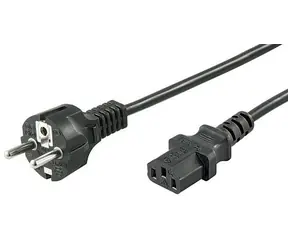 MicroConnect Netzkabel Schuko - C13 0,5m schwarz