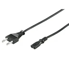 MicroConnect Netzkabel CEE 7/16 - C7 1,2m schwarz