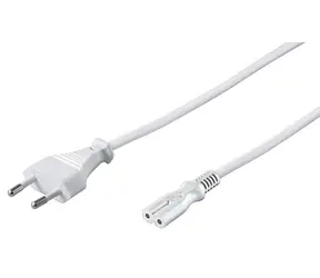 MicroConnect Netzkabel EU C - C7 3M weiß