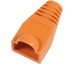 MicroConnect RJ45 Steckerabdeckung orange / 50 Stück