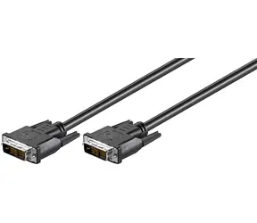 MicroConnect Kabel DVI-D (18+1) Single Link Full HD 1m schwarz