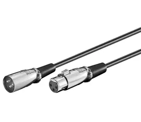 MicroConnect XLR-Kabel XLR (M) - XLR (F) 0,5 m schwarz