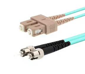 MicroConnect Cable ST/SC Multimode Duplex OM3 2m blau