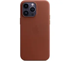 Apple Lederhülle mit MagSafe für iPhone 14 Pro Max ziegelbraun