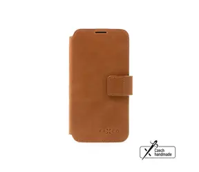 FIXED ProFit Book-Type Lederhülle für Apple iPhone 14 Pro Max braun