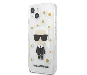 Karl Lagerfeld Ikonik Flower Cover für Apple iPhone 13 mini transparent