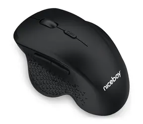 Niceboy Office M20 Silent+ schwarz / kabellose optische Maus / 1600DPI / USB / 2,4GHz / 1x AA / 6 Tasten