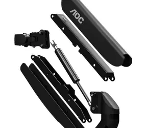 AOC ASD10D0 VESA-Tischhalterung für 2 Monitore 27" schwarz / VESA 75/100 mm / schwenkbar / neigbar / bis 27"