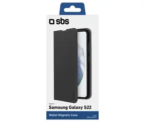 SBS Book Wallet Lite Hülle für Samsung Galaxy S22+ schwarz