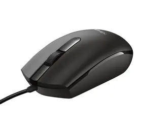 Trust BASI schwarz / optische Maus / kabelgebunden / 1200dpi / 3 Tasten / USB