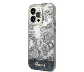Guess PC/TPU Toile De Jouy Backcover für Apple iPhone 14 Pro Max grau