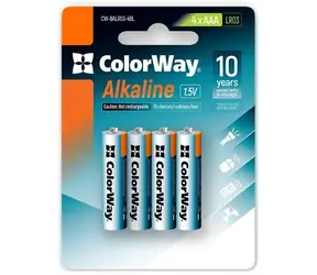 Colorway Alkalibatterie AAA 4 Stück / 1,5 V / Blister 