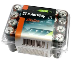 Colorway Alkalibatterie AA 24 Stück / 1,5 V / Kunststoffbox