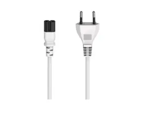 HAMA 223271 Netzkabel Eurostecker weiß / 1,5m