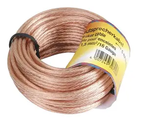 HAMA 205142 Lautsprecherkabel 2x 1,5 mm 10 m/ unverpackt 