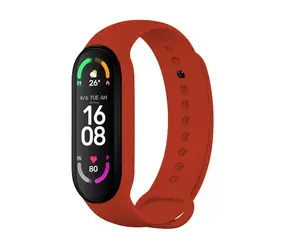FIXED Silikonarmband für XIAOMI Band 7/Mi Band 6/Mi Band 5 rot