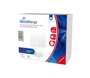 MediaRange BOX32-T CD/DVD-Hülle klar / 10 Stück 