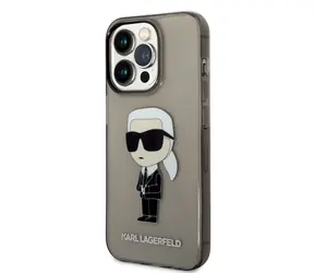 Karl Lagerfeld IML Ikonik NFT Backcover für Apple iPhone 14 Pro Max schwarz