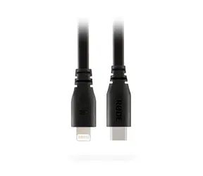 Rode SC19 Kabel USB-C auf Lightning 1,5m schwarz / zum Anschluss von USB-C Mikrofonen / 1x USB-C (M) / 1x Lightning (M)