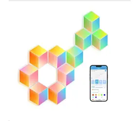 Govee Glide Hexa Pro 10 Stück weiß / dekorative LED-Beleuchtung / BT / Wi-Fi / RGBIC