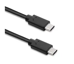 Qoltec 52351 USB-C - USB-C-Kabel 2m schwarz / Datenkabel / USB-C 3.1 