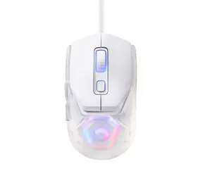 Marvo FIT LITE G1 weiß / Optische Maus / USB-A / 12000 DPI / RGB / 7 Tasten 