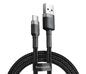 Baseus CATKLF-UG1 Kabel USB-A auf USB-C 3M schwarz-grau / 2A 