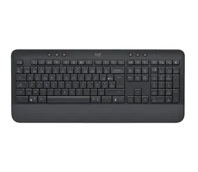 Logitech K650 grau / Kabellose Tastatur / BT / USB / US-Layout