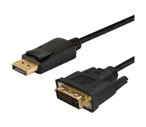 Savio CL-106 Kabel DisplayPort - DVI-D Stecker/Stecker 1,8 m