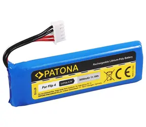 Patona Akku für Lautsprecher JBL Flip 4 3000mAh / 3,7V / Li- POL / GSP872693 01
