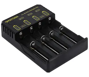 Patona Batterieladegerät AA & AAA & 18650 & 14500 & CR123A