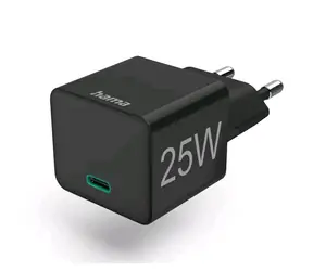 HAMA USB-Ladegerät 25W Schwarz / 1x USB-C / PD/QC