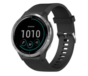 FIXED Silikonarmband Silikonarmband für Garmin QuickFit 20 mm schwarz