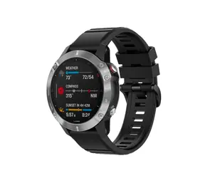 FIXED Silikonarmband Silikonarmband für Garmin QuickFit 26 mm schwarz